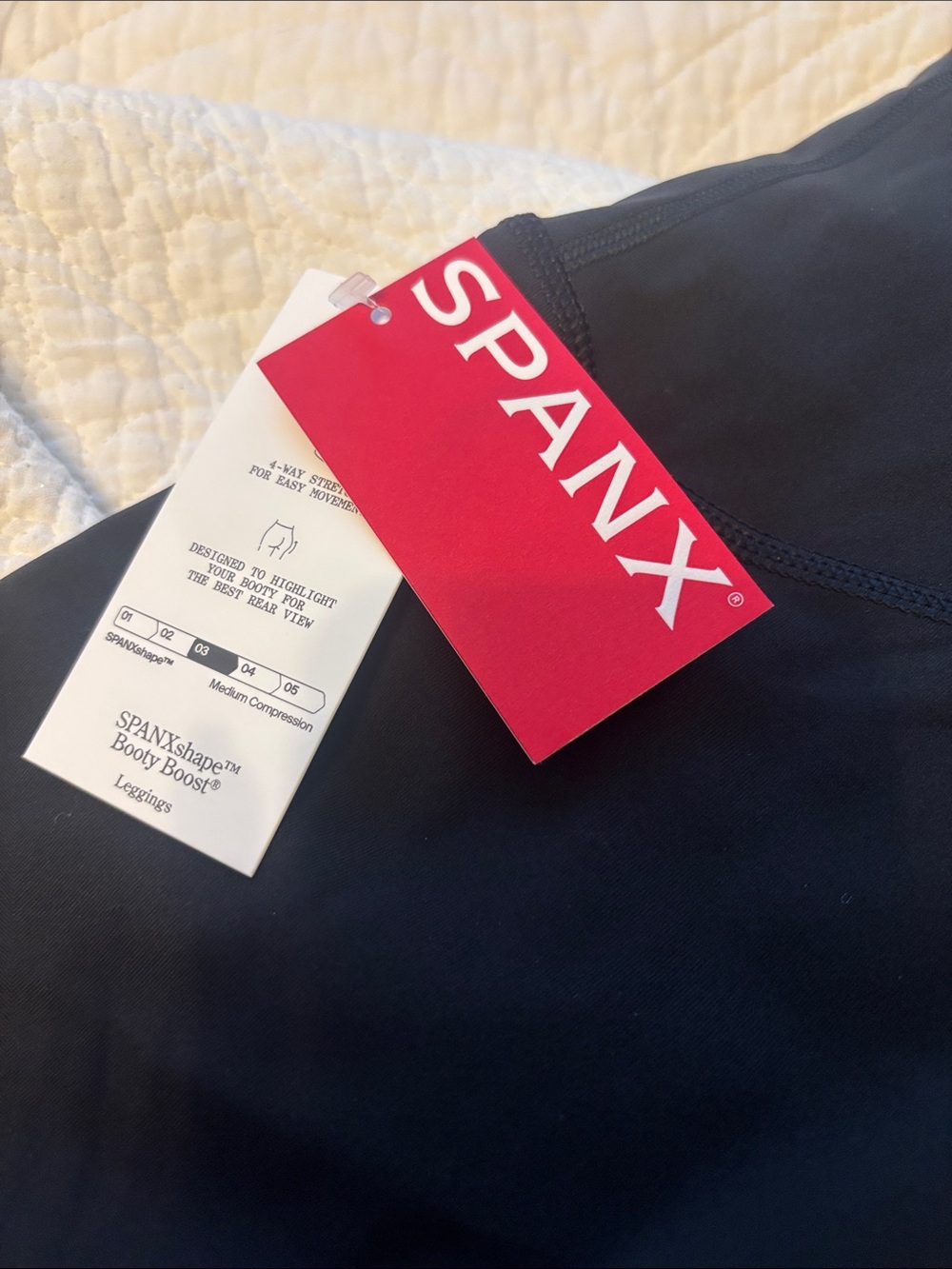 SPANX Black Booty Boost Jeggings - Women's Stretch Jeans-Look